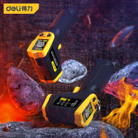 得力红外测温仪彩屏(黄) -50℃~480℃ DL333480