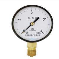 上海减压器厂YD-60氮气压力表2.5MPA气体压力表1 单位:个