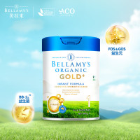 [有效期至24年8月]澳大利亚Bellamy贝拉米金装有机婴儿配方奶粉1段800g (0-6月)