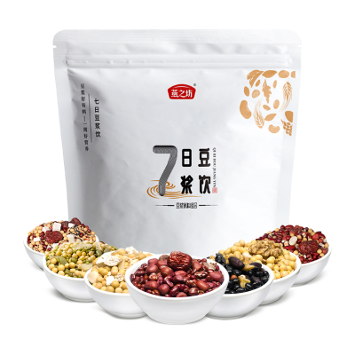 燕之坊7日豆浆料1.12kg 红豆薏米燕麦黑米杏仁豆浆原料营养早餐鲜醇每一天