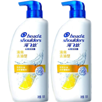 宝洁海飞丝清爽去油洗发水丝质柔滑洗发露顺滑洗发膏750g*2瓶
