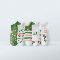 Cmierf Kuect(中国CK)女袜船袜(5双装)CK-FS1017均码颜色随机