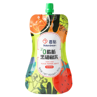 百钻0脂肪黑胡椒酱250g/袋*5