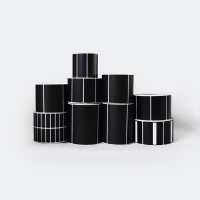 占米 黑色铜版纸不干胶贴纸(铜板纸)330mm * 30mm