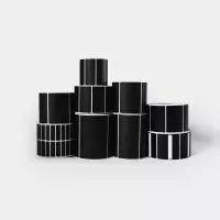 占米 黑色铜版纸不干胶贴纸(铜板纸)330mm * 30mm