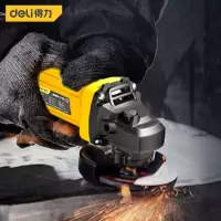 得力交流角磨机(黄) 850W/φ100/后开关 DL681002