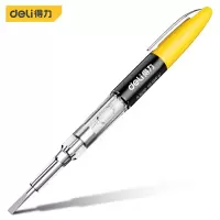 得力(deli)高压矿用测电笔 铬钒钢氖泡试电笔150-1500V 高压检测电工笔 矿用测电笔 DL382150