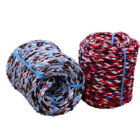拔河绳 麻绳布绳棉绳拔河绳 比赛专用拔河绳 26mm 彩色布条10米(颜色随机)