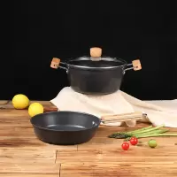 神田 臻钛系列钛合金汤锅煎锅 2件套