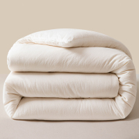 洁丽雅亲肤舒适加厚日系纯色四季保暖羽丝棉冬被被子被芯223