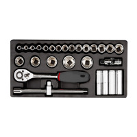 力易得E1928工具托组套组合扳手汽修五金大全电工专用维修工具箱