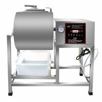 商用腌肉机汉堡炸鸡店专用小型真空滚揉搅拌机 腌制机45斤圆形<电脑版>