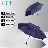 天堂伞 自动伞58cm*8骨自开收折叠雨伞晴雨伞遮阳伞太阳伞 3331E藏青