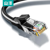 山泽(SAMZHE)六类网线 CAT6类千兆8芯双绞 黑色5米 WD605