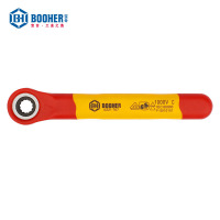 注塑型双色绝缘梅花棘轮扳手8mm