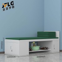 金菲罗格制式铁床单层储物床 单人床1.2米