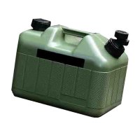 户外储水罐户外纯净水桶带龙头便携车载饮水桶10升军绿色