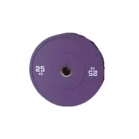 彩色杠铃片 竞赛橡胶杠铃片健身房抗摔杠铃片 25kg(两个)