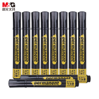 晨光可加墨记号笔单头APM26302黑(10支/盒)