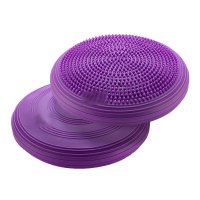瑜伽平衡垫 充气按摩坐垫平衡盘加厚瑜伽平衡训练器 魅力紫一个