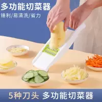 多功能切丝切菜器5刀片装 刨丝器切菜神器擦丝器切片器BX4017