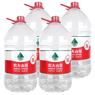 农夫山泉 饮用天然水 5L*4桶/组