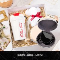 智美环球 折叠墨镜+可乐杯+毛巾熊 白色 尺寸218*219*58mm(单位:套)