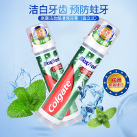 高露洁(Colgate)牙膏直立式含氟牙膏 劲酷清爽100ml+卓效防蛀130g+牙刷 6只