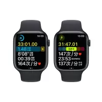 Apple Watch Series 8 智能手表GPS + 蜂窝款45毫米午夜色铝金属表壳午夜色运动型表带