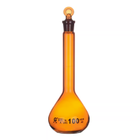 棕色容量瓶 10mL A级带合格证 单只/袋 10支装