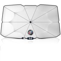 狐狸鹿 汽车前挡遮阳伞[别克GL8专用]定制尺寸+车标+车联网挪车码升级纳米加厚 1个(货期3-5天)