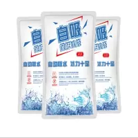 DP加厚注水冰袋自吸水快递专用凝胶保鲜一次性冰袋 400ml(10个)