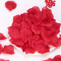 生日结婚房布置玫瑰仿真花瓣 玫瑰花瓣2000片 红色+粉色2包装
