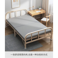 折叠床单人床午休床午睡床行军床医院家用陪护硬板床铁床简易床<1m宽>