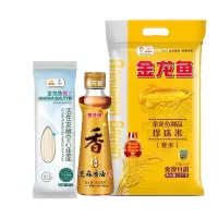 金龙鱼活性发酵空心挂面150g*4 金龙鱼御品珍珠米2.5kg*1 金龙鱼芝麻香油100ml *1