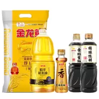 金龙鱼精萃稻米油1.5l 金龙鱼御品珍珠米2.5KG金龙鱼金标生抽1l金龙鱼精酿陈醋3.5度1l金龙鱼芝麻香油100ml