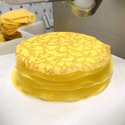 [鲜佰客]顺丰速运 虎皮榴莲千层蛋糕 2盒 400g/盒 新鲜水果制作 香甜可口 口感舒适回味悠长