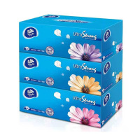 囍诺 维达硬盒抽纸盒装抽取式长款家用加厚面巾纸餐纸巾V2218/3层130抽9盒