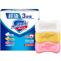 舒肤佳 香皂 3块皂(纯白+柠檬+芦荟)肥皂 洗去细菌99% 新旧包装随机