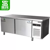 圣托(Shentop)奶茶店不锈钢冰柜水吧台 STLN-TC18[1.8米长]冷藏工作台