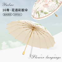 高颜值遮阳伞防紫外线女生晴雨伞两用太阳伞男折叠加大抗风防晒伞