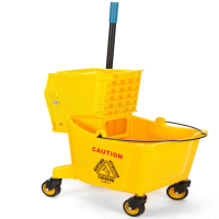 超宝 B-040D 保洁墩布车 32L 单桶榨水车