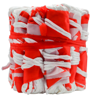 囍诺 红白三角旗隔离带警戒线户外工地施工交通临时安全警示旗户外串旗 10根/包A