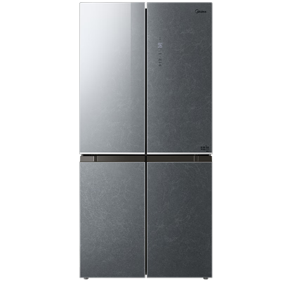 美的(Midea) 480升十字对开门冰箱BCD-480WSGPZM(E) 墨兰灰-观澜