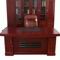 金扎特大班台办公桌现代简约老板桌总裁桌老板台椅组合经理桌主管桌 2.4米+副台+小柜