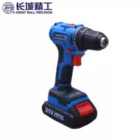 囍诺 长城精工手电钻套装 21V无刷双速锂电钻手枪钻冲击钻 730003A