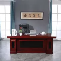 金扎特老板桌总裁桌老板台大班台老板桌经理桌主管桌简约中式单人 1.8米班台(含副柜、小柜)