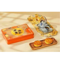 华美月饼 情意金秋月饼礼盒420g