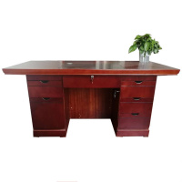 京中柜油漆办公桌写字台老板桌 1.4米电脑桌