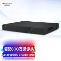 海康威视 16路R系列高性能2盘位PoE录像机+1T硬盘*2 高清安防监控主机